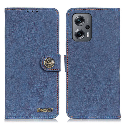 Leather Case Stands Flip Cover Holder A01D for Xiaomi Redmi Note 12 Turbo 5G Blue