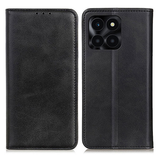 Leather Case Stands Flip Cover Holder A02D for Huawei Honor X6a Black