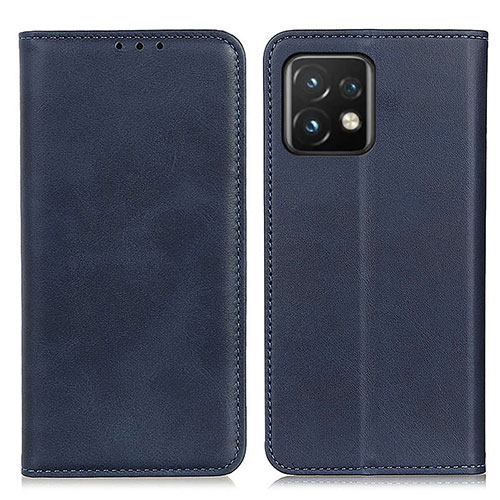 Leather Case Stands Flip Cover Holder A02D for Motorola Moto Edge 40 Pro 5G Blue