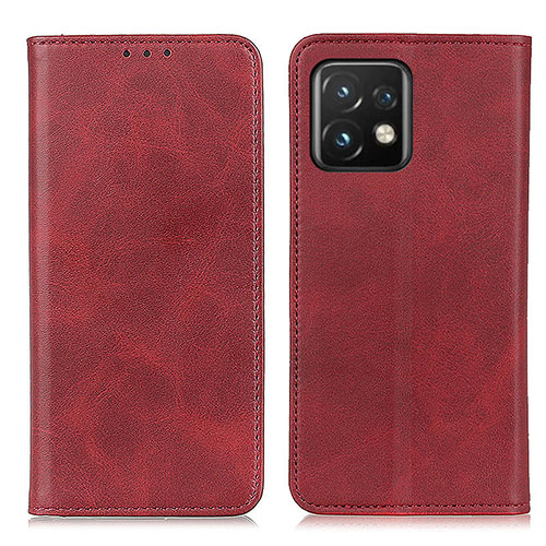 Leather Case Stands Flip Cover Holder A02D for Motorola Moto Edge Plus (2023) 5G Red