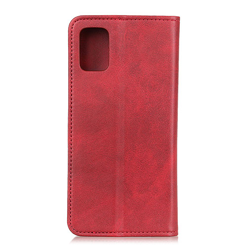 Leather Case Stands Flip Cover Holder A02D for Motorola Moto Edge S 5G Red