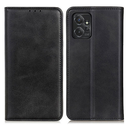 Leather Case Stands Flip Cover Holder A02D for Motorola Moto G Power 5G (2023) Black