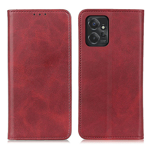 Leather Case Stands Flip Cover Holder A02D for Motorola Moto G Power 5G (2023) Red