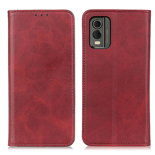 Leather Case Stands Flip Cover Holder A02D for Nokia C210 Red