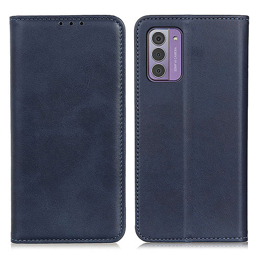 Leather Case Stands Flip Cover Holder A02D for Nokia G42 5G Blue