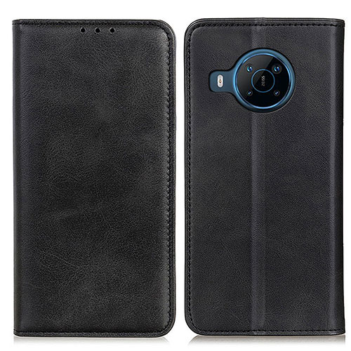 Leather Case Stands Flip Cover Holder A02D for Nokia X100 5G Black