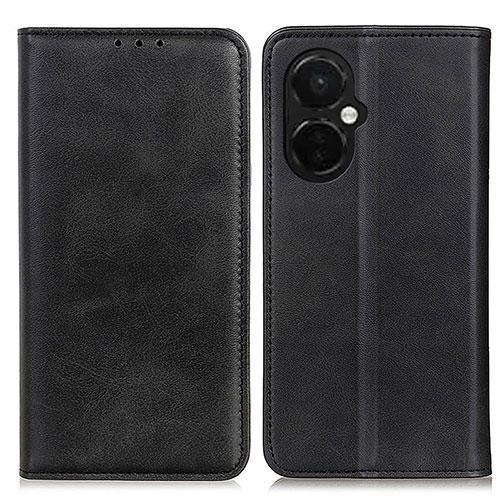 Leather Case Stands Flip Cover Holder A02D for OnePlus Nord CE 3 5G Black