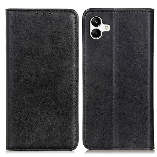 Leather Case Stands Flip Cover Holder A02D for Samsung Galaxy A05 Black