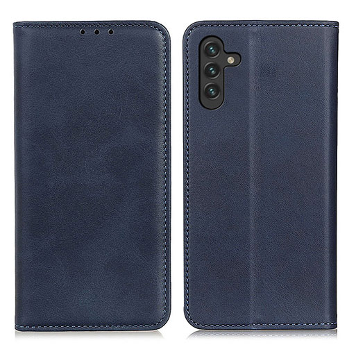 Leather Case Stands Flip Cover Holder A02D for Samsung Galaxy A13 5G Blue