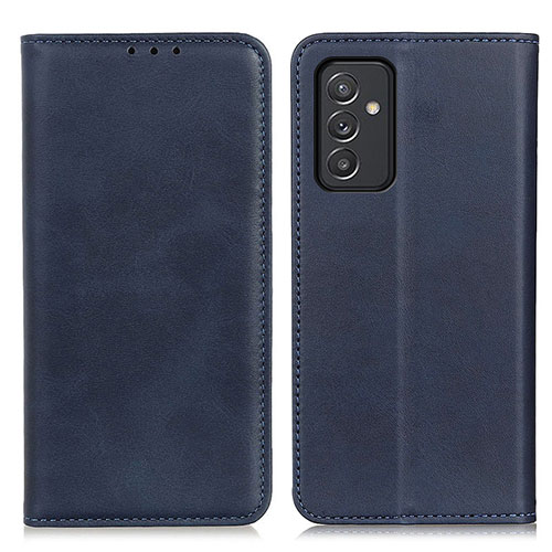 Leather Case Stands Flip Cover Holder A02D for Samsung Galaxy A15 4G Blue