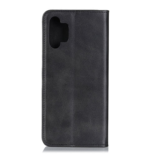 Leather Case Stands Flip Cover Holder A02D for Samsung Galaxy A32 5G Black