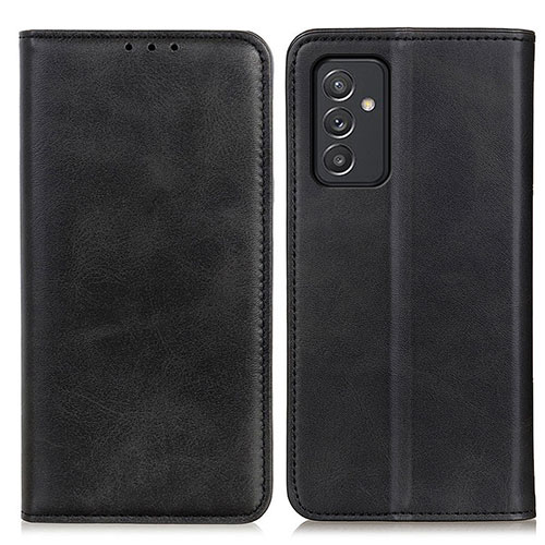 Leather Case Stands Flip Cover Holder A02D for Samsung Galaxy A54 5G Black