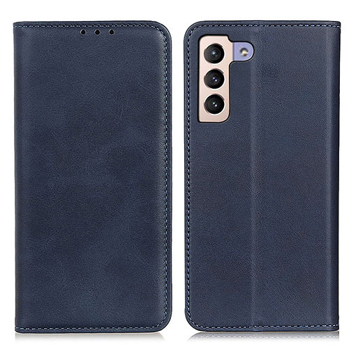 Leather Case Stands Flip Cover Holder A02D for Samsung Galaxy S24 Plus 5G Blue