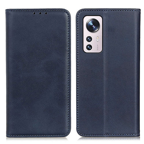 Leather Case Stands Flip Cover Holder A02D for Xiaomi Mi 12S Pro 5G Blue