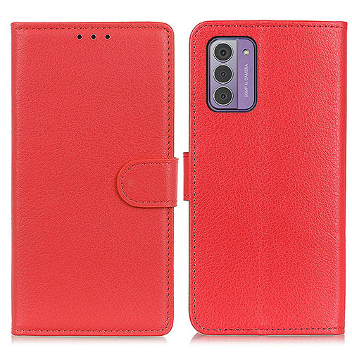 Leather Case Stands Flip Cover Holder A03D for Nokia G310 5G Red