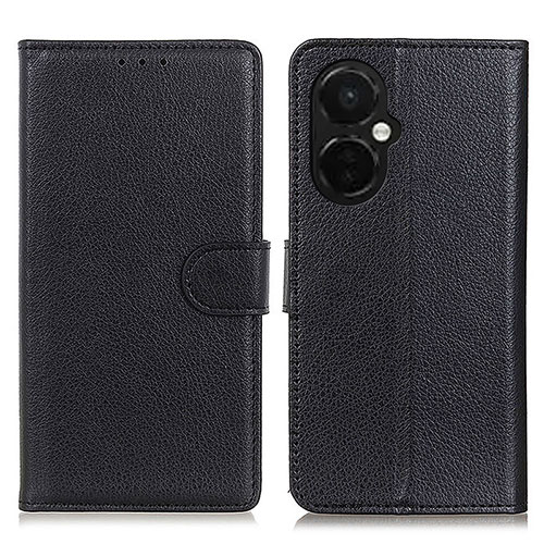 Leather Case Stands Flip Cover Holder A03D for OnePlus Nord CE 3 Lite 5G Black