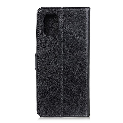 Leather Case Stands Flip Cover Holder A04D for Motorola Moto Edge S 5G Black