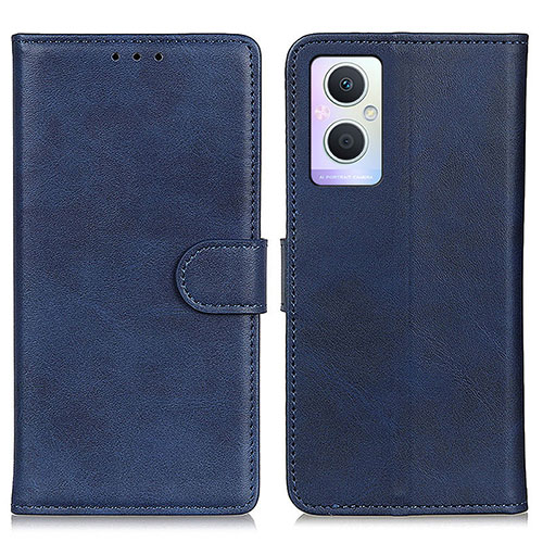 Leather Case Stands Flip Cover Holder A04D for Oppo F21s Pro 5G Blue