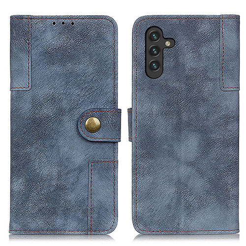 Leather Case Stands Flip Cover Holder A04D for Samsung Galaxy A04s Blue