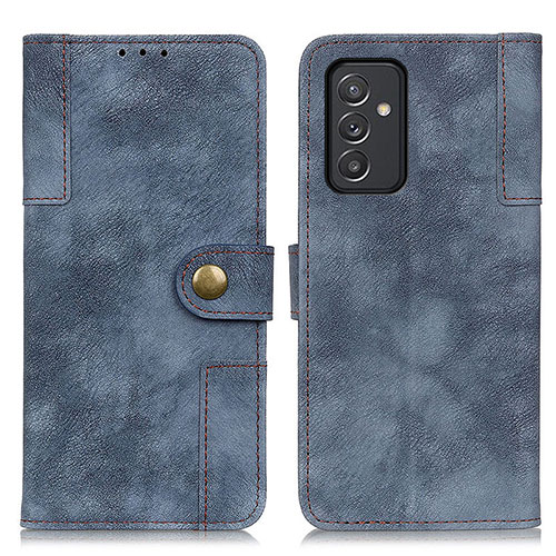 Leather Case Stands Flip Cover Holder A04D for Samsung Galaxy A05s Blue