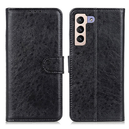 Leather Case Stands Flip Cover Holder A04D for Samsung Galaxy S21 FE 5G Black