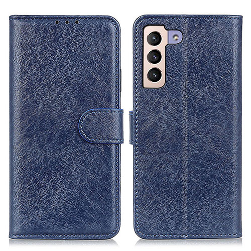 Leather Case Stands Flip Cover Holder A04D for Samsung Galaxy S23 Plus 5G Blue