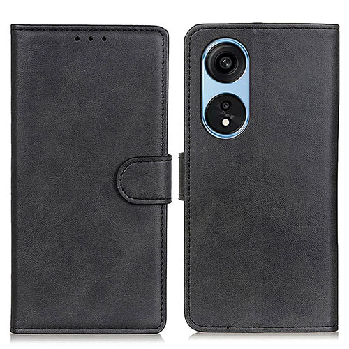 Leather Case Stands Flip Cover Holder A05D for Huawei Honor X5 Plus Black