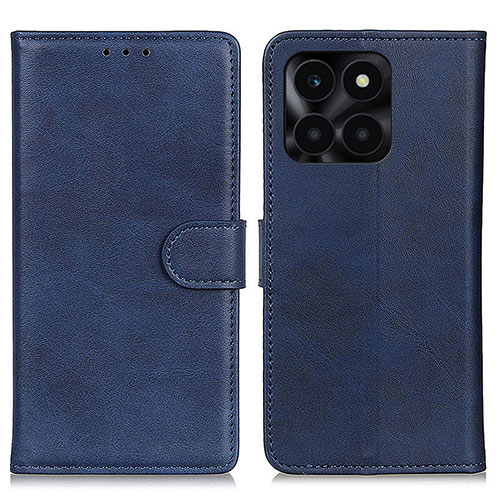 Leather Case Stands Flip Cover Holder A05D for Huawei Honor X8b Blue