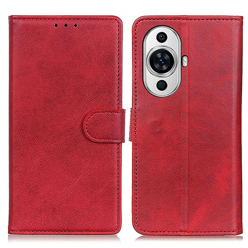 Leather Case Stands Flip Cover Holder A05D for Huawei Nova 11 Red