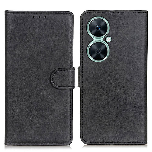 Leather Case Stands Flip Cover Holder A05D for Huawei Nova 11i Black