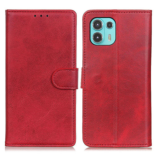 Leather Case Stands Flip Cover Holder A05D for Motorola Moto Edge 20 Lite 5G Red