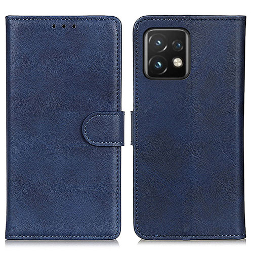 Leather Case Stands Flip Cover Holder A05D for Motorola Moto Edge 40 Pro 5G Blue