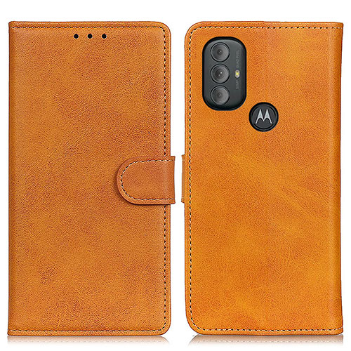 Leather Case Stands Flip Cover Holder A05D for Motorola Moto G Play Gen 2 Brown