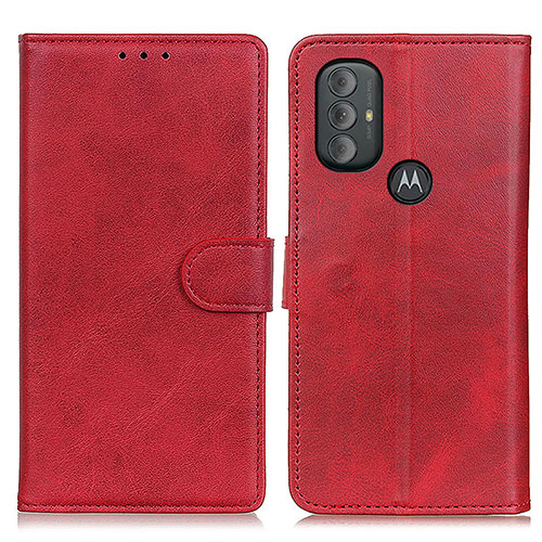 Leather Case Stands Flip Cover Holder A05D for Motorola Moto G Power (2022) Red