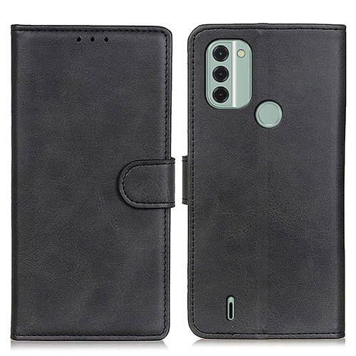 Leather Case Stands Flip Cover Holder A05D for Nokia C31 Black