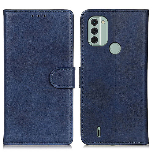 Leather Case Stands Flip Cover Holder A05D for Nokia C31 Blue