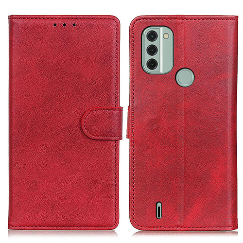 Leather Case Stands Flip Cover Holder A05D for Nokia C31 Red