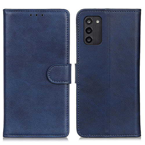 Leather Case Stands Flip Cover Holder A05D for Nokia G100 Blue