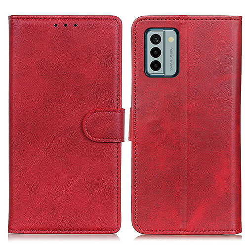 Leather Case Stands Flip Cover Holder A05D for Nokia G22 Red