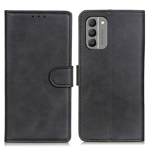 Leather Case Stands Flip Cover Holder A05D for Nokia G400 5G Black