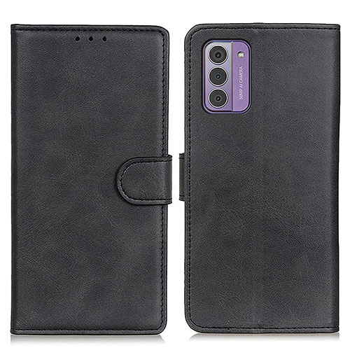 Leather Case Stands Flip Cover Holder A05D for Nokia G42 5G Black