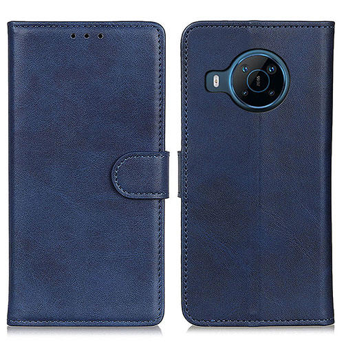 Leather Case Stands Flip Cover Holder A05D for Nokia X100 5G Blue