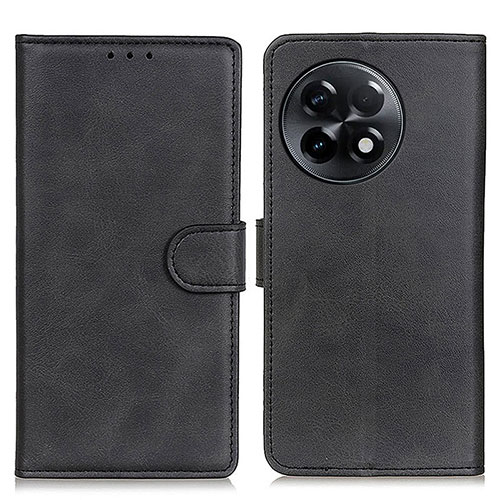 Leather Case Stands Flip Cover Holder A05D for OnePlus 11R 5G Black