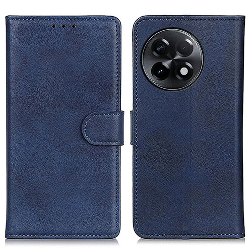 Leather Case Stands Flip Cover Holder A05D for OnePlus Ace 2 5G Blue