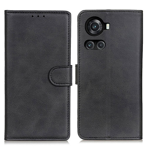 Leather Case Stands Flip Cover Holder A05D for OnePlus Ace 5G Black