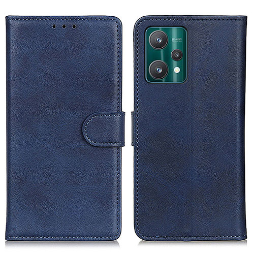 Leather Case Stands Flip Cover Holder A05D for Realme Q5 5G Blue