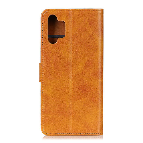 Leather Case Stands Flip Cover Holder A05D for Samsung Galaxy A32 5G Brown