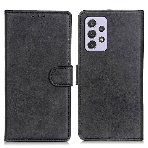 Leather Case Stands Flip Cover Holder A05D for Samsung Galaxy A73 5G Black