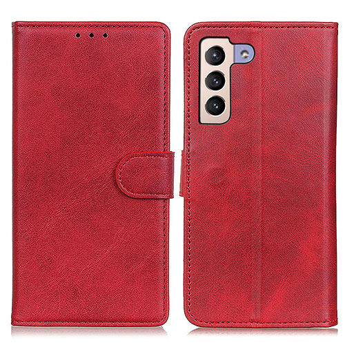 Leather Case Stands Flip Cover Holder A05D for Samsung Galaxy S24 Plus 5G Red