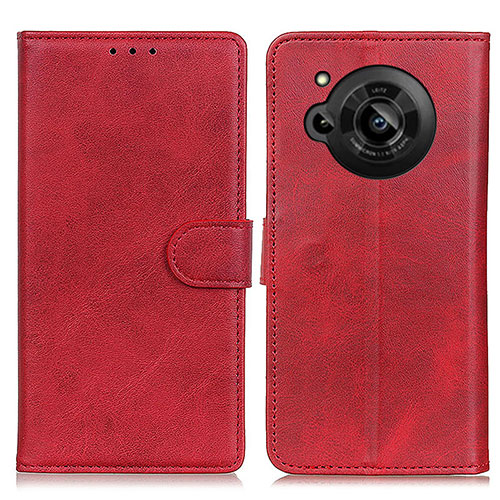 Leather Case Stands Flip Cover Holder A05D for Sharp Aquos R7 Red